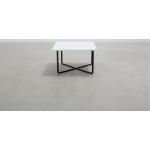 OX Denmarq Ninety soffbord vit marmor / svart 60 x 60 cm