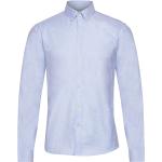Oxford Shirt L/S Tops Shirts Business Blue Lindbergh