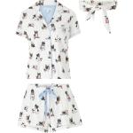 Vita Pyjamasshorts från P.J. Salvage i Storlek XL i Modal för Damer 
