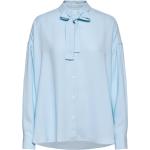 P212-2060Crp / Ls Satin Crepe Shirt W Tie Blue 3.1 Phillip Lim