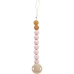 Pacifier Holder, Natural Rubber Baby & Maternity Pacifiers & Accessories Pacifier Clips Pink HEVEA