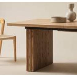 PALANZO matbord med iläggsskiva 105x196+45 cm Natur