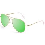 Paloalto Chelsea Sunglasses Grönt,Guld Green Flat / CAT3 Man