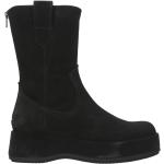 Svarta Ankle-boots från Paloma Barceló Stötupptagande med Klackhöjd 5cm till 7cm i Mocka för Damer 