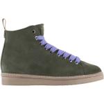 Militärgröna Ankle-boots från Pànchic med Snörning i Läder för Damer 