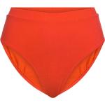 Orange Bikinitrosor med hög midja i Storlek S för Damer 