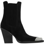 Svarta Ankle-boots från Paris Texas med spetsig tå i Läder för Damer 