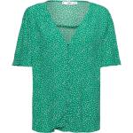 Gröna Kortärmade Kortärmade blusar från Mango i Storlek 4 XL för Damer 