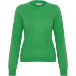 Gröna Kashmir tröjor från Part Two i Storlek S med Rund ringning i Kashmir för Damer 