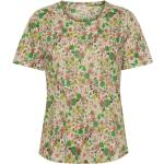 Blommiga Flerfärgade Kortärmade T-shirts från Part Two i Linne för Damer 