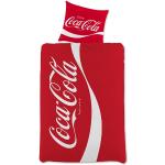 Påslakanset - 140x200 cm - Coca Cola - 100% bomull