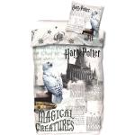 Påslakanset - Harry Potter - 140x200 cm - Med Hogwarts och uglen Hedvig - 100% bomull