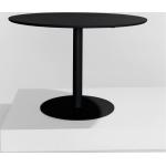Retro Hållbara Svarta Runda matbord med diameter 110cm i Trä 