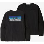 Hållbara Svarta Långärmade Långärmade T-shirts från Patagonia i Storlek L 