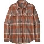 Patagonia Womens L/S Org MW Fjord Flannel Shirt (Brun (COMSTOCK: DUSKY BROWN) Large)