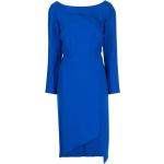 Koboltblåa V-ringade klänningar Asymmetriska med Båtringning för Damer 