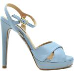 Vår Ljusblåa Sandaletter från Patrizia Pepe på rea med Stilettklack för Damer 