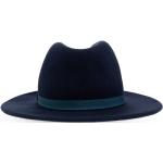Marinblåa Fedora hattar från Paul Smith Paul på rea i Ull för Damer 