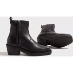 Svarta Chelsea-boots från Pavement i storlek 39 med Fyrkantig tå med Klackhöjd 5cm till 7cm i Läder för Damer 
