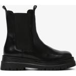 Svarta Chelsea-boots från Pavement på rea i storlek 41 med Fyrkantig tå i Läder för Damer 