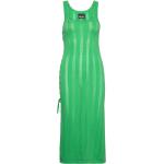 Knälånga Gröna Stickade klänningar från Pieces i Storlek XS för Damer 