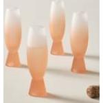 Rosa Champagneglas på rea 4 delar i Glas 