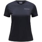 Svarta Tränings t-shirts från Peak Performance i Storlek L för Damer 