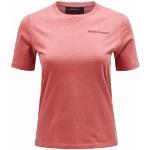 Rosa Tränings t-shirts från Peak Performance i Storlek S för Damer 