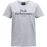 Peak Performance Original Tee Junior, 140, Med Grey Mel