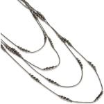 Antracit-grå Halsband i Metall för Flickor 