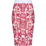Blommiga Mörkröda Pennkjolar från Dolce & Gabbana i Storlek 3 XL för Damer 