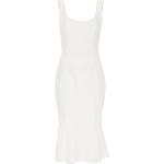 Casual Vadlånga Vita Ärmlösa Peplum-klänningar från Ermanno Scervino i Storlek XL med Rund ringning för Damer 