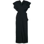 Vintage Hållbara Svarta Peplum-klänningar från Comme des Garçons i Storlek S med V-ringning för Damer 