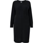 Svarta Långärmade Stickade klänningar från Marina Rinaldi på rea i Storlek XL för Damer 