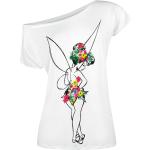 Peter Pan - Disney T-shirt - Tingeling - Flower Power - S XXL - för Dam - vit