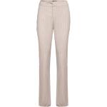 Petra Slit Trousers Bottoms Trousers Flared Beige Gina Tricot