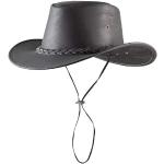 Sportiga Svarta Cowboyhattar från Pfiff i Storlek XL för Herrar 