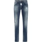 Blåa Slim fit jeans från Philipp Plein på rea i Denim för Herrar 