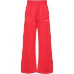Röda Träningsbyxor från Nike med hög midja i Fleece för Damer 