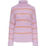Orange Stickade tröjor från Pieces på rea i Storlek XS i Polyester för Damer 