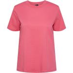 Rosa T-shirts från Pieces i Storlek M i Bomull för Damer 
