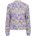 Blommiga Violetta Stickade tröjor från Pieces på rea i Storlek XS för Damer 