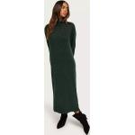 Gröna Långärmade Stickade klänningar från Pieces i Storlek XS för Damer 