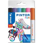 Pilot Märkpenna Pintor Fine spets, 1,0 mm, 6 Färger Fun Mix
