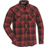 Röda Långärmade Mönstrade skjortor från Pinewood på rea i Storlek 3 XL med Button down i Flanell för Herrar 