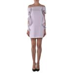 Vita Off shoulder klänningar från PINKO White på rea med Off the shoulder-ringning i Polyester för Damer 