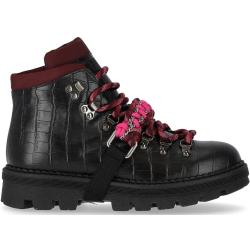 Pinko Pinko Zzero Black Fuchsia Combat Boots Black, Dam