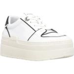 Vita Platå sneakers från PINKO White med Klackhöjd 3cm till 5cm i Kalvskinn för Damer 