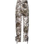 Regular Camouflage-mönstrade Khaki Stretchbyxor från PINKO på rea med hög midja i Storlek XL i Bomull för Damer 