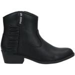 Svarta Ankle-boots med fransar från PINKO Pinko Up i storlek 33 med Dragkedja med rundad tå i Textil för Flickor 